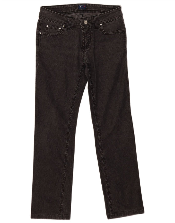 Jeans Dritti Donna Trussardi W26 L27 Cotone Grigio