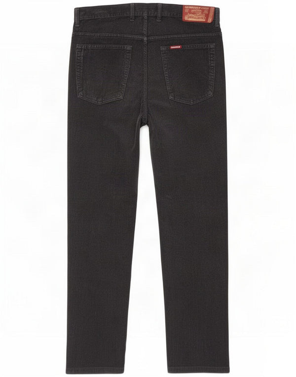 Carrera Pantaloni regolari in velluto a coste da uomo IT 52 XL W36 L29 Grigio Cotone