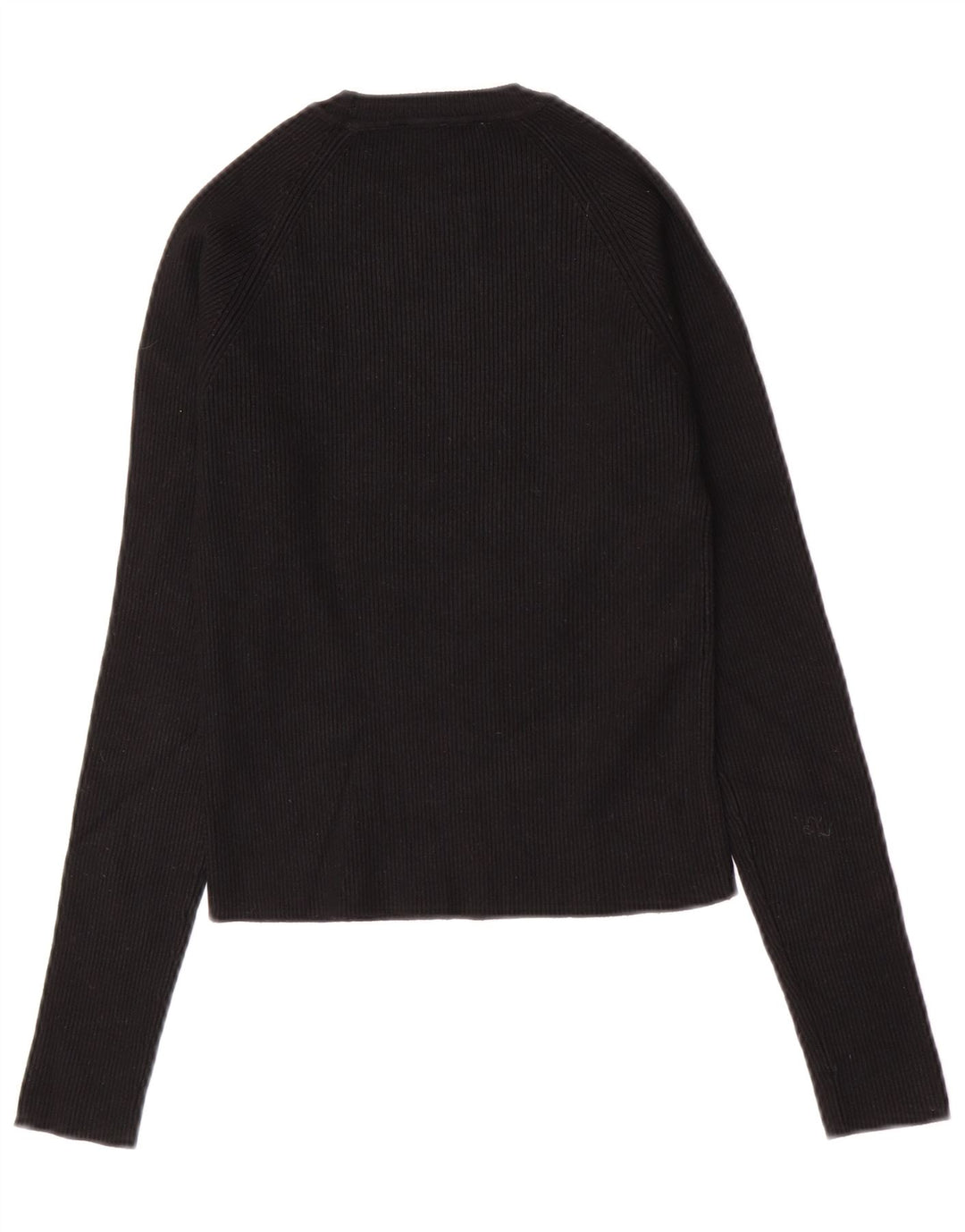 Top corto da donna Zara a maniche lunghe UK 12 medio nero