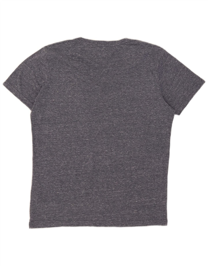 T-shirt da donna Tommy Hilfiger Top UK 16 grande poliestere chiazzato grigio