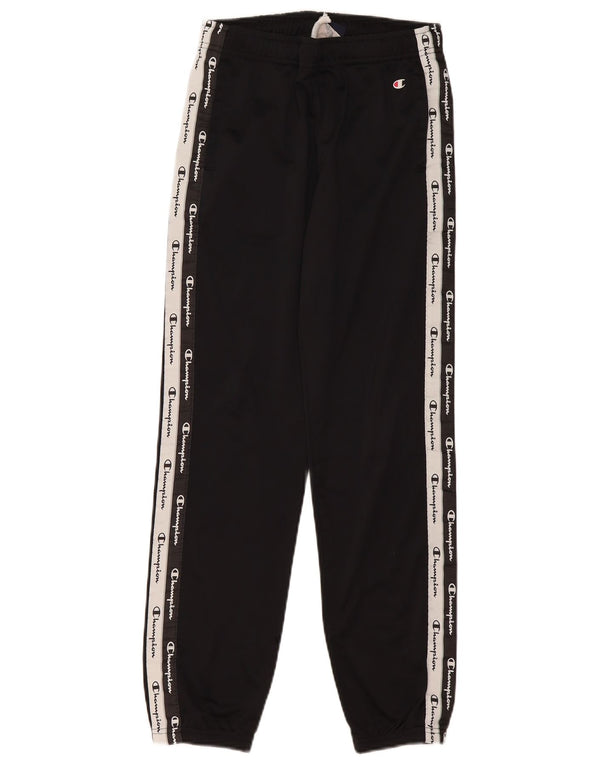 Pantaloni da tuta con grafica Champion da ragazzo, pantaloni da jogging, 11-12 anni, grandi, neri