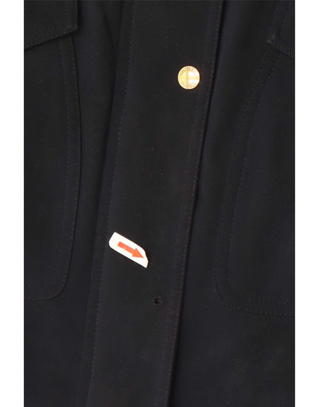 Cappotto militare con cappuccio da donna Michael Kors UK 14 medio blu navy