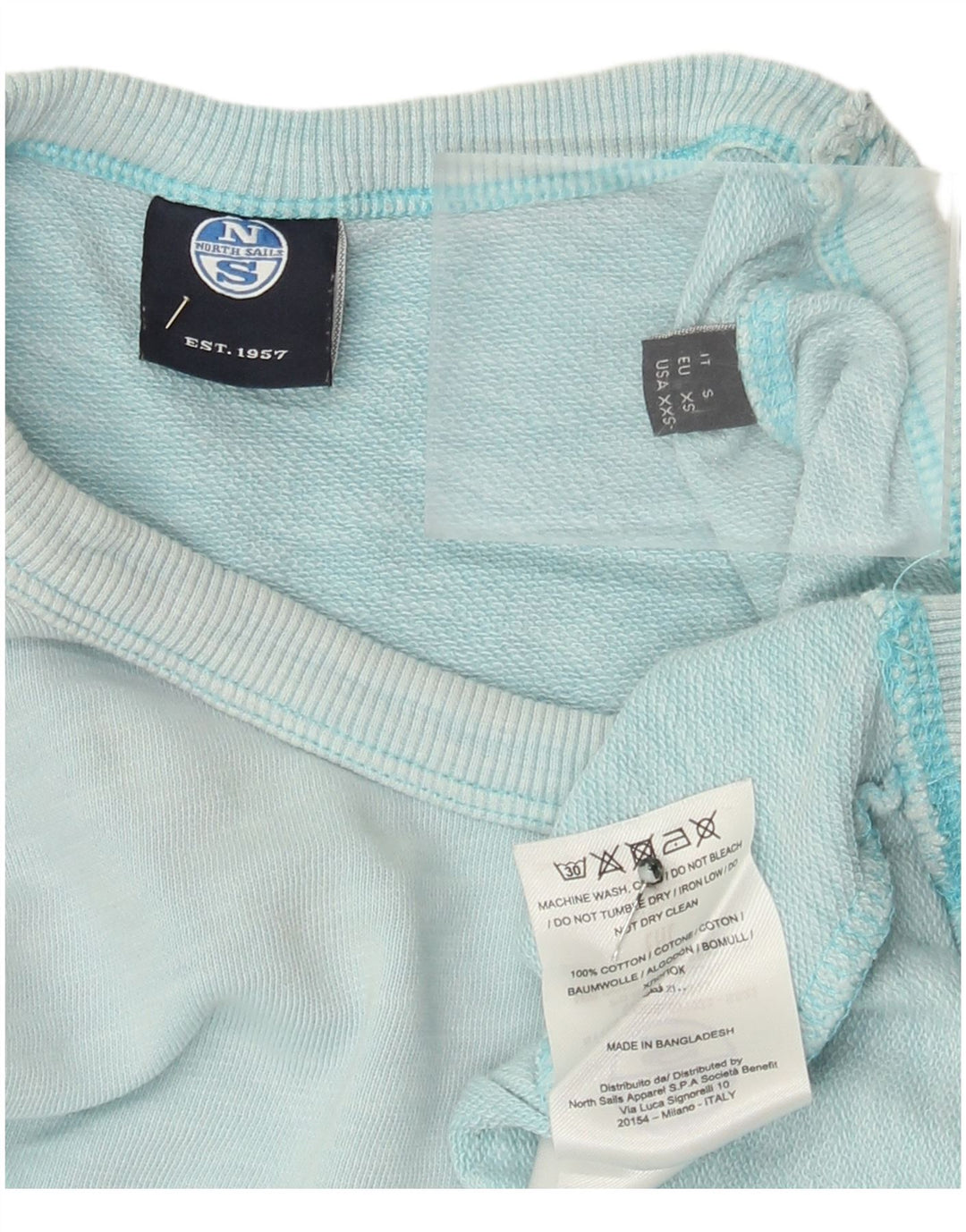 Felpa da uomo North Sails Maglione piccolo in cotone blu