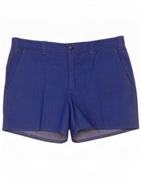 Pantaloncini chino vintage da uomo IT 52 XL W36 Blu Trevira