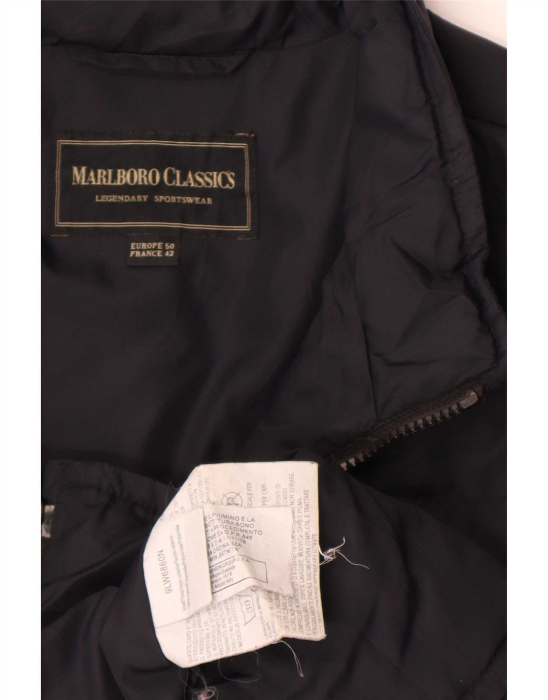 Giacca imbottita da uomo Marlboro Classics EU 50 Large in nylon nero
