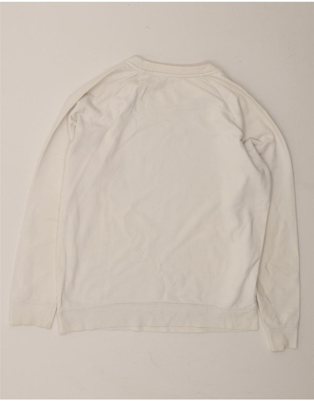 LEVI'S Womens Oversized Graphic Sweatshirt Jumper UK 6 XS White Cotton Vintage Levi's and Second-Hand Levi's from Messina Hembry 