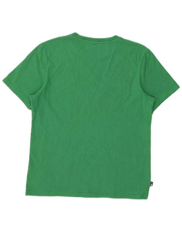Timberland Mens Regular Fit Graphic T-Shirt Top Medium Green Cotton