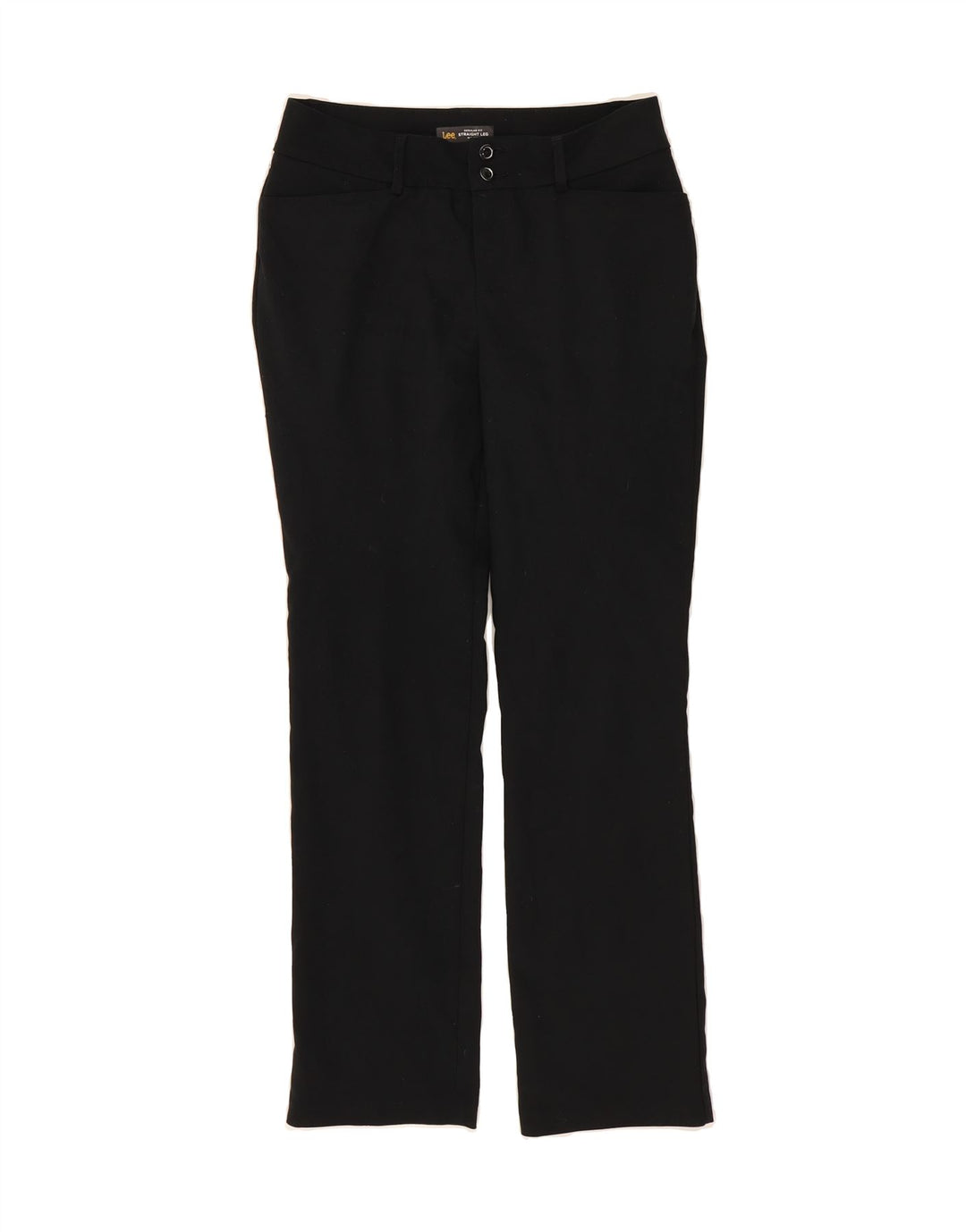 LEE Womens Mid Rise Regular Fit Casual Trousers US 6 Medium W30 L30 Black Vintage Lee and Second-Hand Lee from Messina Hembry 