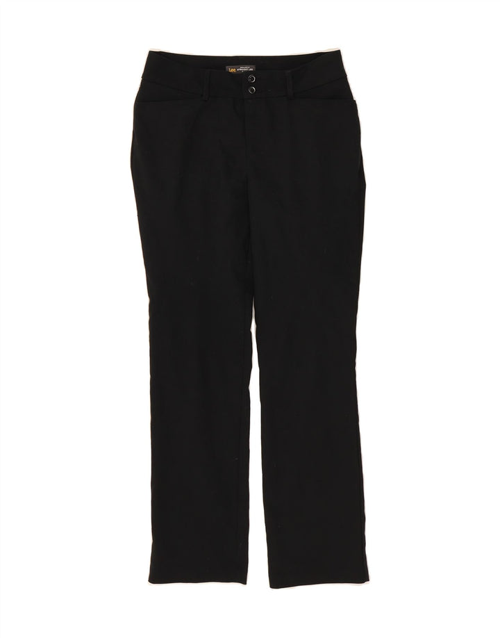 LEE Womens Mid Rise Regular Fit Casual Trousers US 6 Medium W30 L30 Black Vintage Lee and Second-Hand Lee from Messina Hembry 