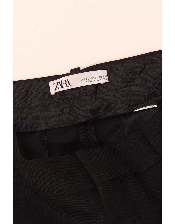 Pantaloni Capri a vita alta da donna Zara XL neri