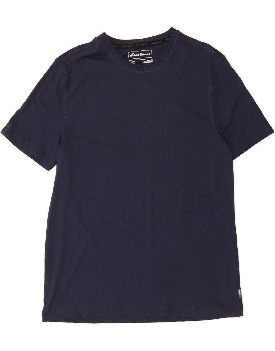 EDDIE BAUER Mens T-Shirt Top Medium Navy Blue Cotton Vintage Eddie Bauer and Second-Hand Eddie Bauer from Messina Hembry 