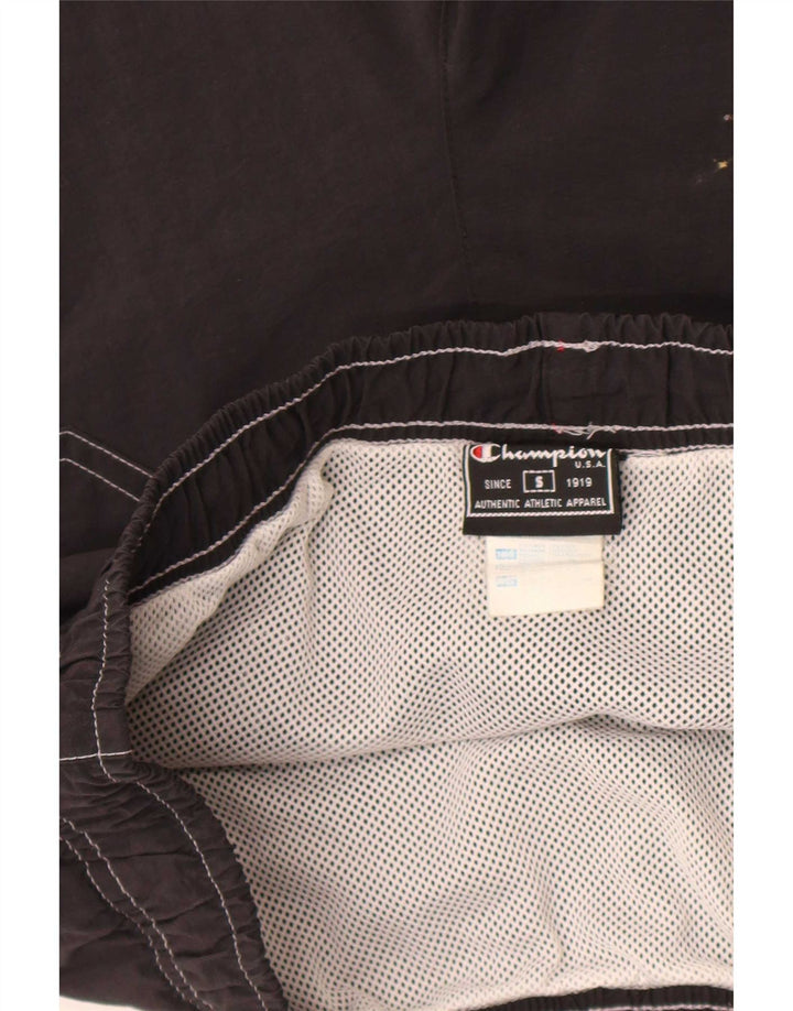 Pantaloncini da bagno da uomo Champion piccoli in nylon nero