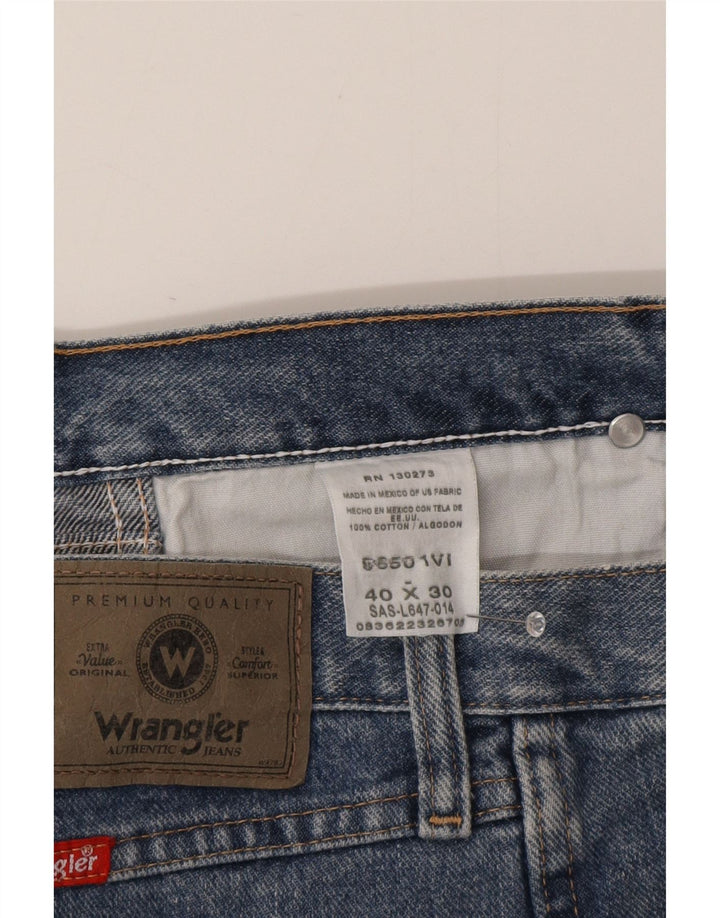 Jeans dritti da uomo Wrangler W40 L30 cotone blu