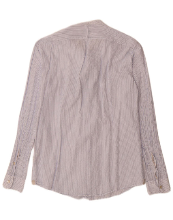 Camicia da uomo Alley Docks Large in cotone gessato blu