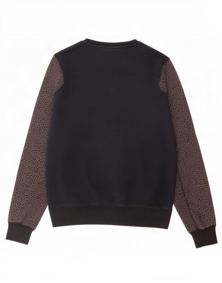 Felpa grafica da uomo Jordan, in cotone color block medio blu navy