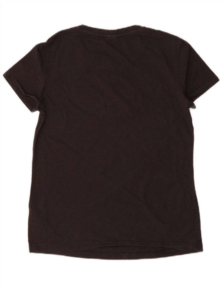 T-shirt grafica da donna Adidas Top UK 12/14 media nera