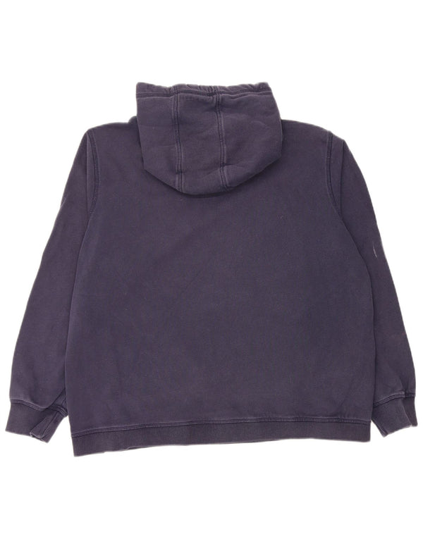 Felpa con cappuccio oversize da donna Fat Face UK 16 Large in cotone blu navy