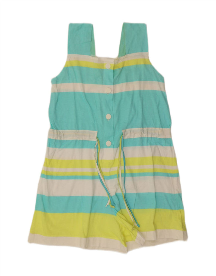 VERDISSIMA Womens Sleeveless Playsuit IT 42 Medium Multicoloured Striped Vintage Verdissima and Second-Hand Verdissima from Messina Hembry 