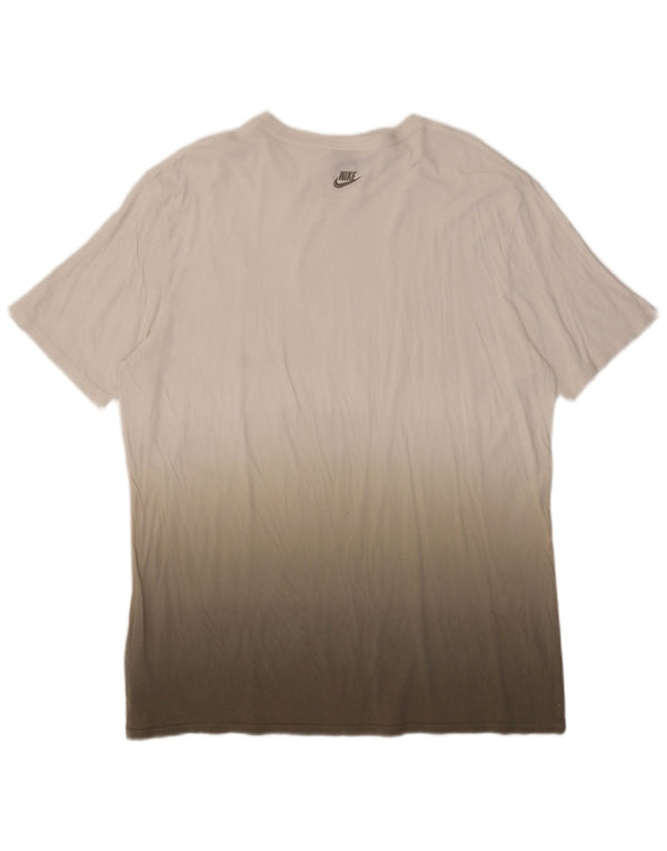 T-shirt grafica da uomo Nike Top UK 45/47 XL cotone bianco tie-dye