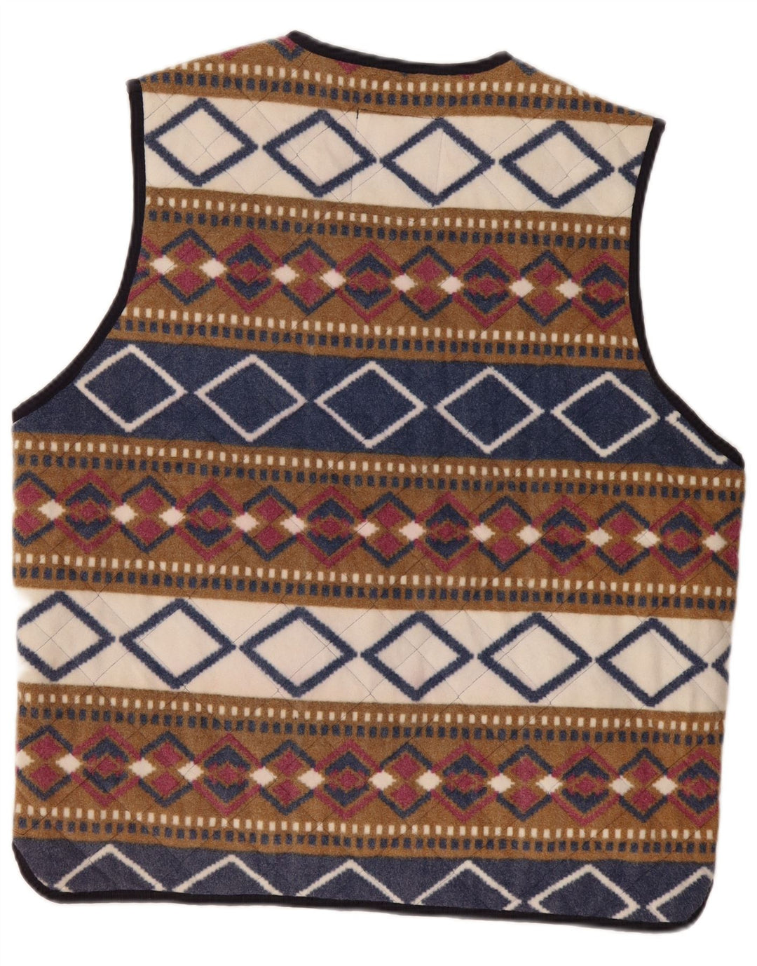 Gilet in pile da uomo Master UK 42 XL Poliestere geometrico multicolore