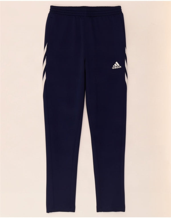 Pantaloni da tuta Adidas Climalite da ragazzo 11-12 anni Large Blu Navy
