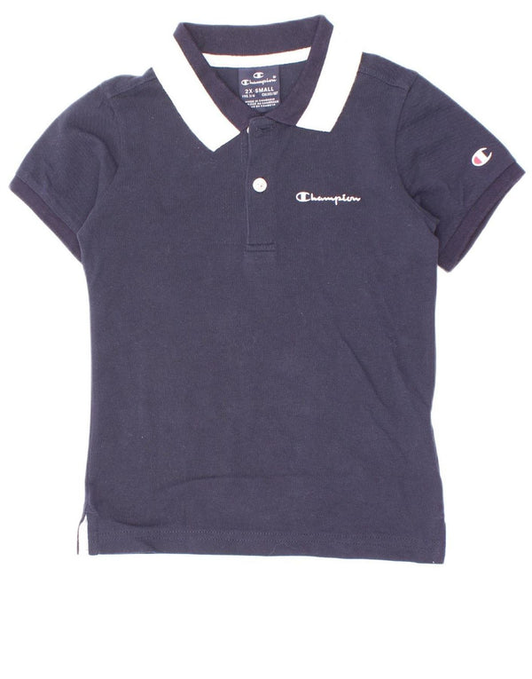 Polo Champion da bambino 3-4 anni 2XS Cotone color block blu navy