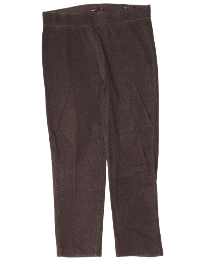 Leggings da donna Marks & Spencer UK 20 2XL Cotone grigio