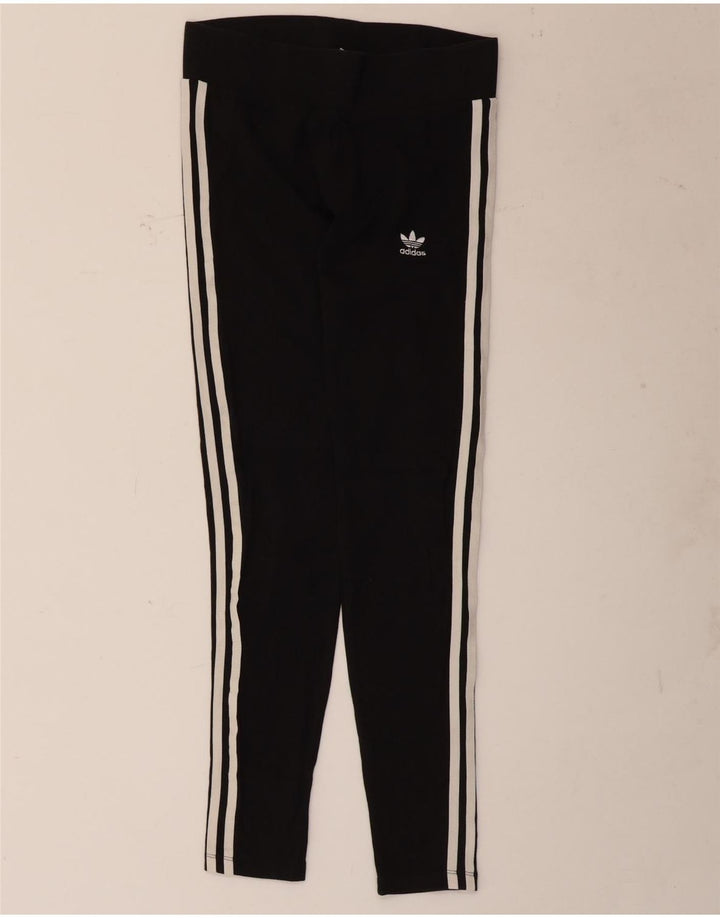 Leggings Adidas da donna UK 12 medio nero cotone