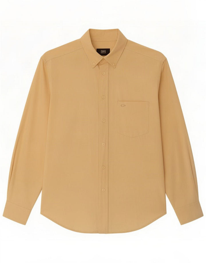 Carrera Camicia da uomo in cotone beige medio