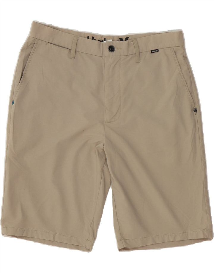 HURLEY Mens Chino Shorts W31 Medium Beige Nylon Vintage Hurley and Second-Hand Hurley from Messina Hembry 