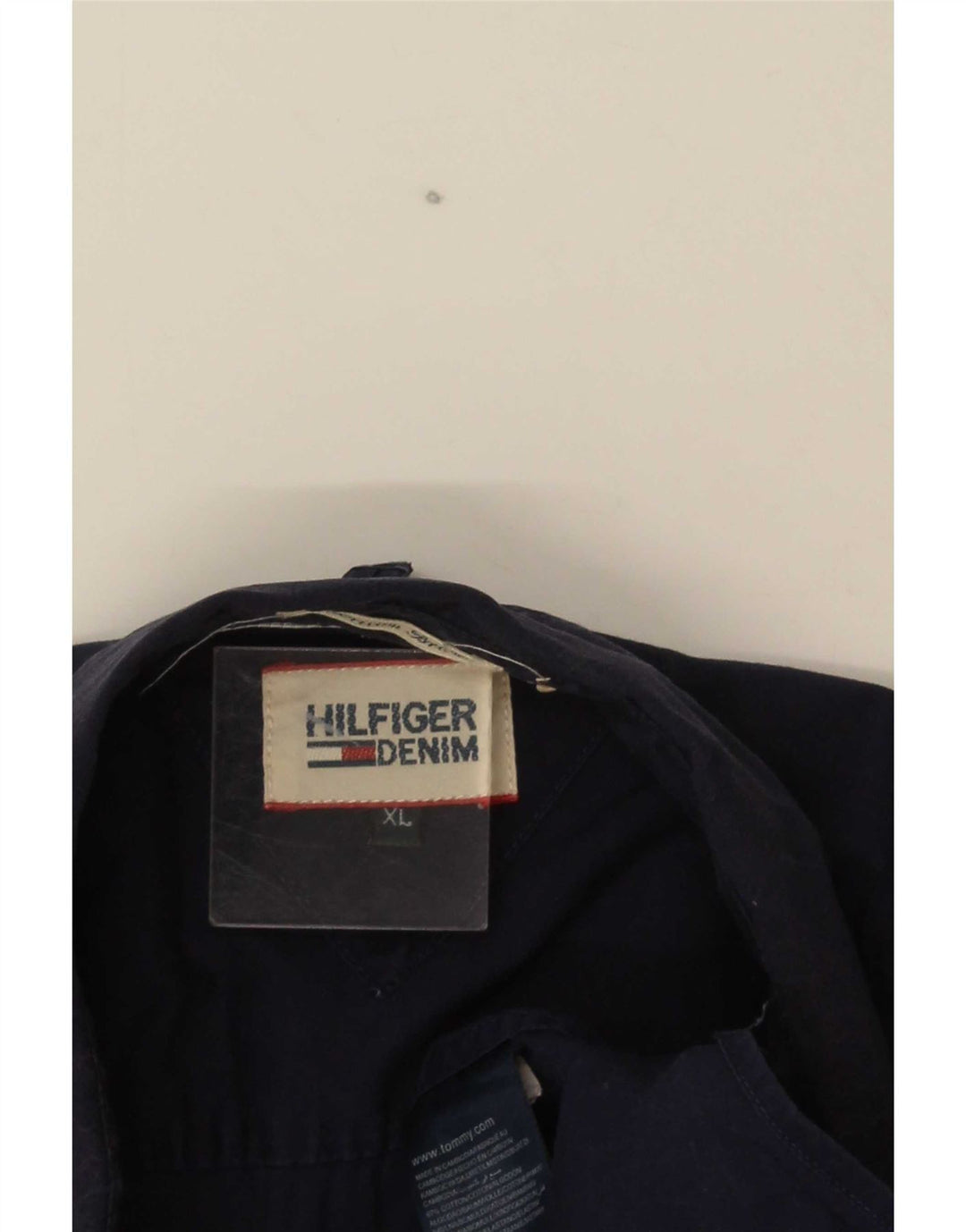 Camicia da uomo Tommy Hilfiger XL in cotone blu navy