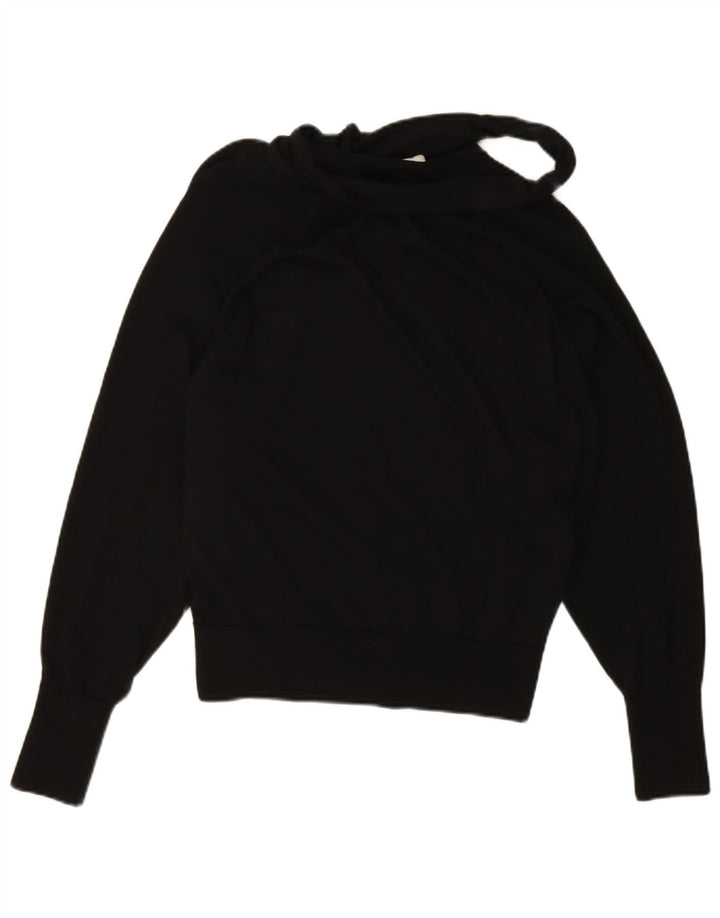 Maglione da donna oversize con scollo a V Cos UK 10 piccolo in lana nera