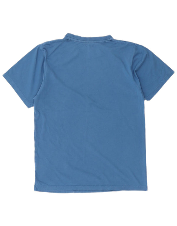 T-shirt grafica da uomo Mountain Warehouse Top piccola in cotone blu