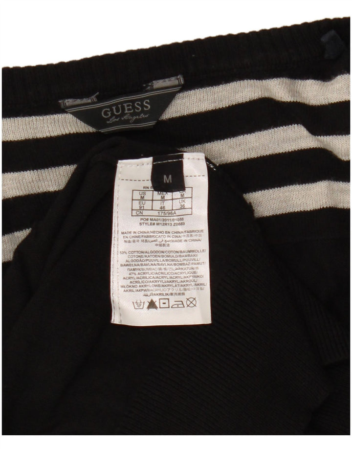 Maglione cardigan vestibilità ampia da donna Guess UK 14 cotone nero medio