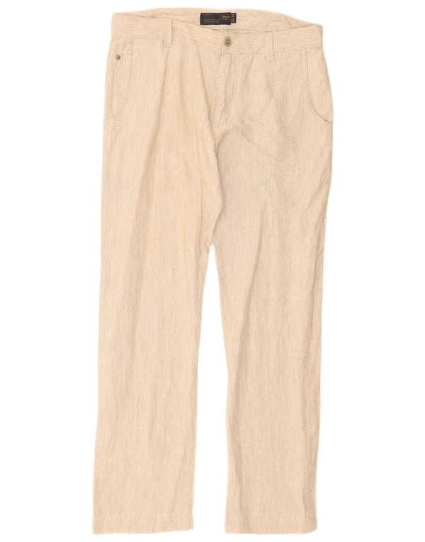 Pantaloni casual dritti da uomo Marlboro Classics EU 50 Large W36 L31 Beige