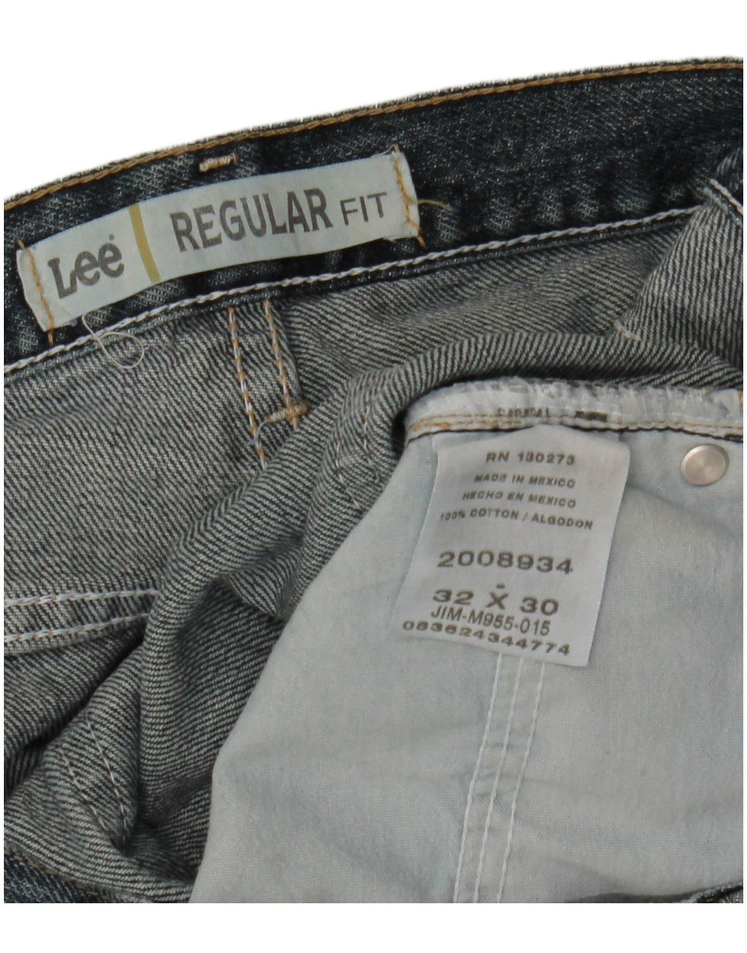 Jeans dritti Lee da uomo vestibilità regolare W32 L30 cotone blu