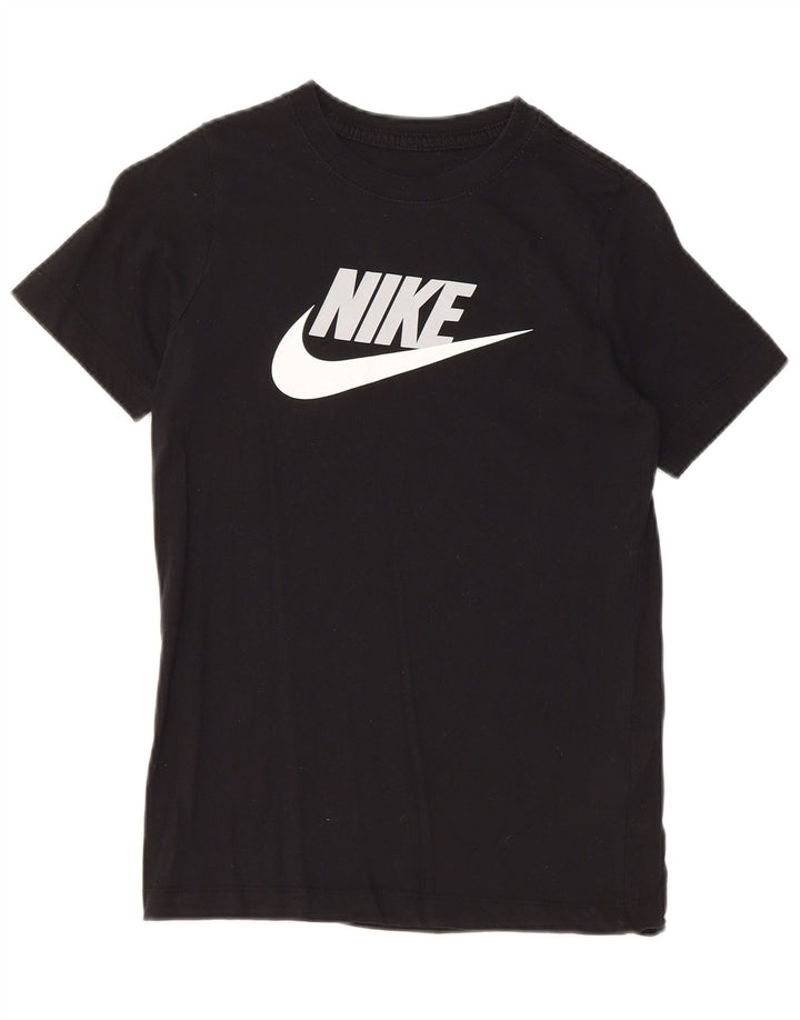T-shirt grafica NIKE da ragazzo, 10-11 anni, cotone nero medio