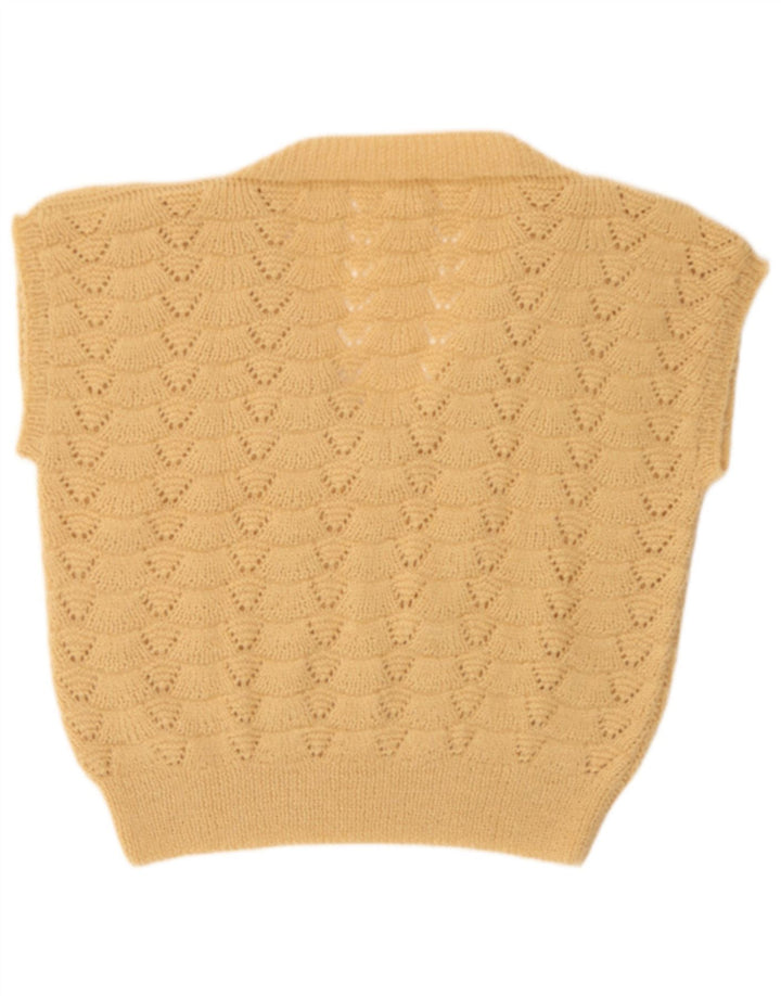 Canotta vintage da donna, taglia UK 16, grande, beige