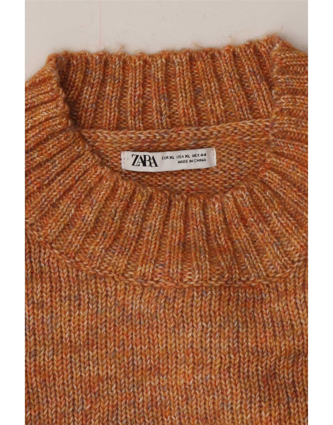 Maglione maglione girocollo da uomo Zara XL marrone screziato