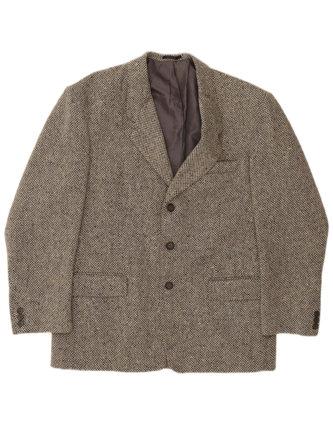 Giacca blazer da uomo a 3 bottoni Oakwood UK 40 grande lana grigia