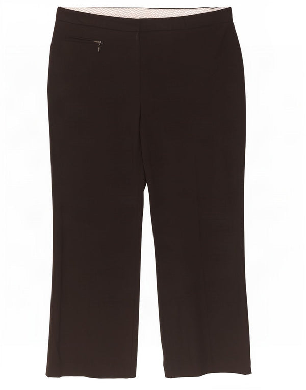 Pantaloni casual dritti da donna Marks & Spencer UK 18 XL W40 L29 Neri