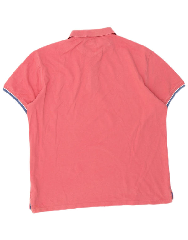 Polo da uomo Massimo Dutti 2XL in cotone rosa