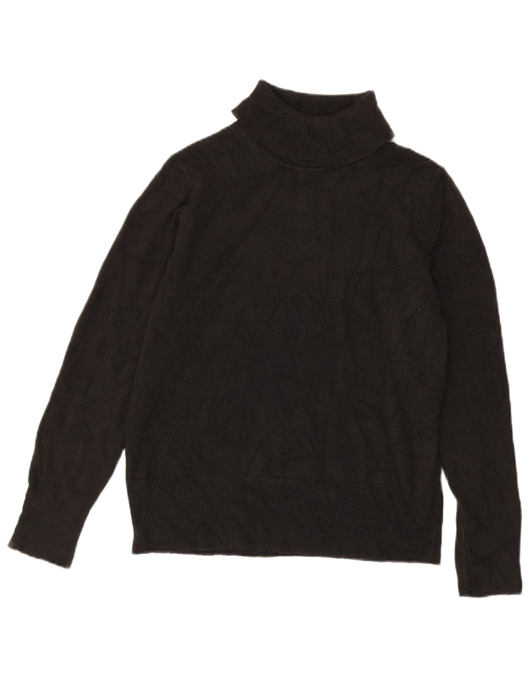 Maglione maglione a collo alto da donna Marks & Spencer UK 14 acrilico nero medio