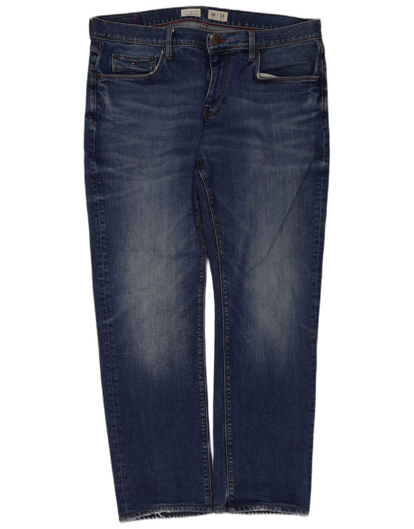 Jeans dritti Denton da uomo Tommy Hilfiger W36 L32 cotone blu