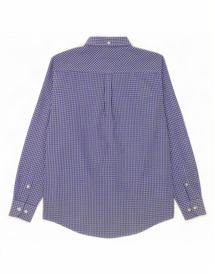 Camicia da uomo Ben Sherman in cotone a quadretti blu medio