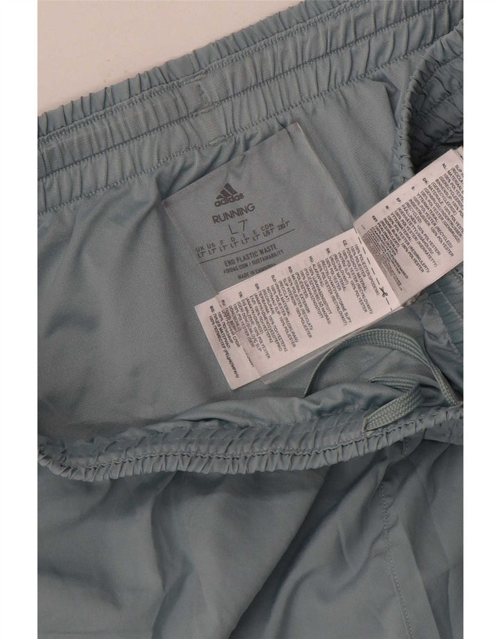 Pantaloncini sportivi grafici da uomo Adidas grandi in poliestere blu
