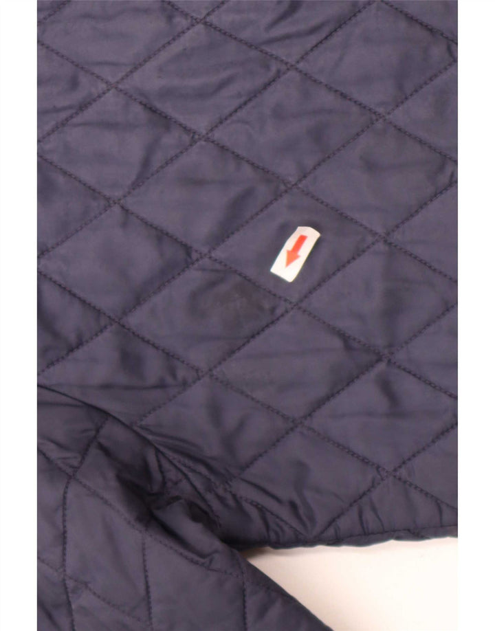 Giacca trapuntata da donna Barbour UK 14 Large Blu Navy in poliammide