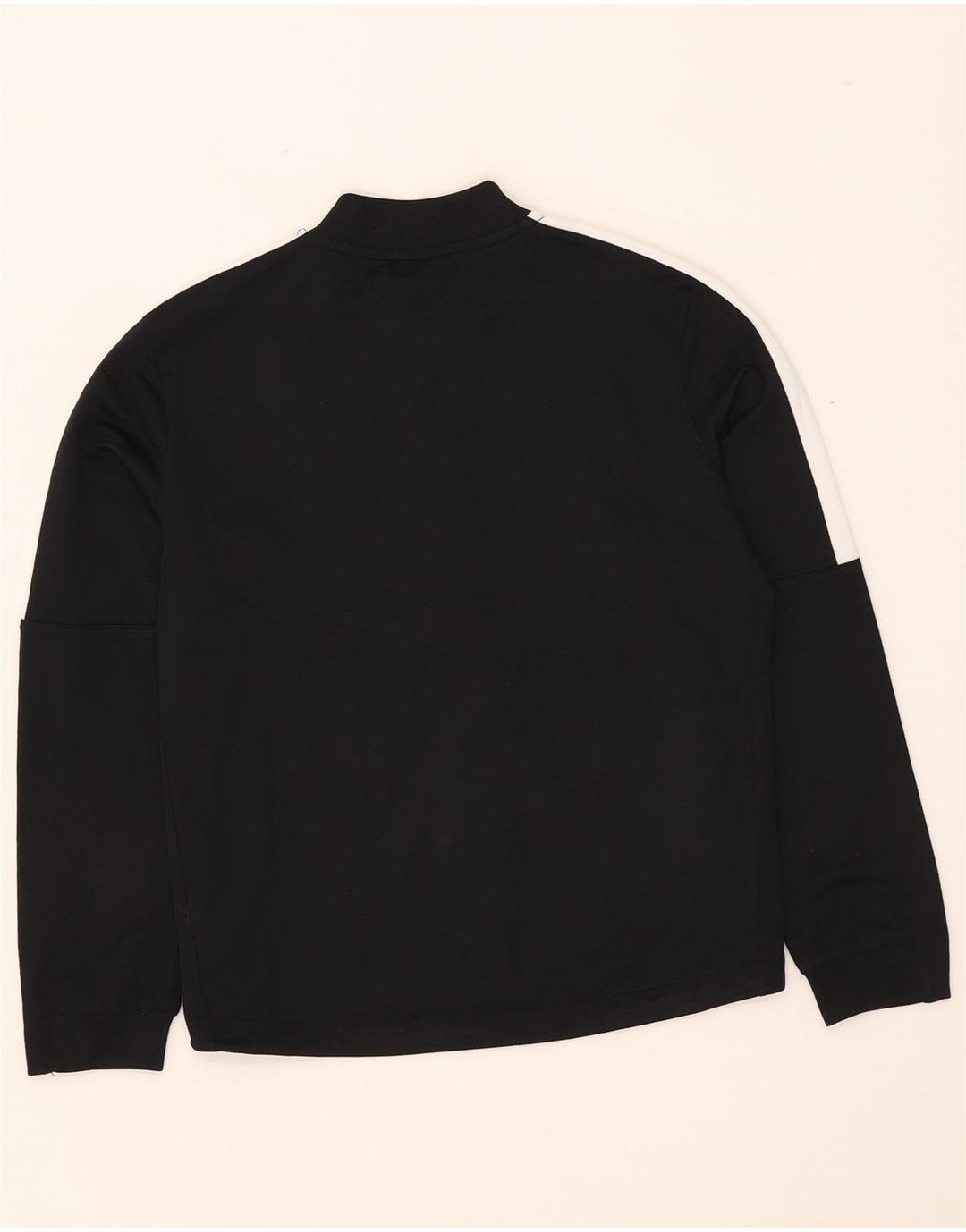 Giacca superiore della tuta Nike da ragazzo Dri Fit 10-11 anni, blocco colore nero medio