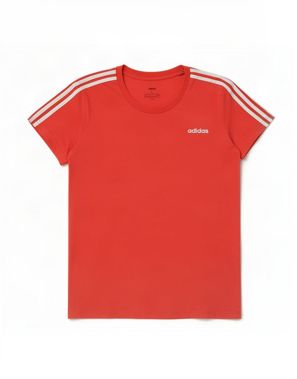 Maglietta Adidas da donna Top UK 16/18 grande rossa in cotone