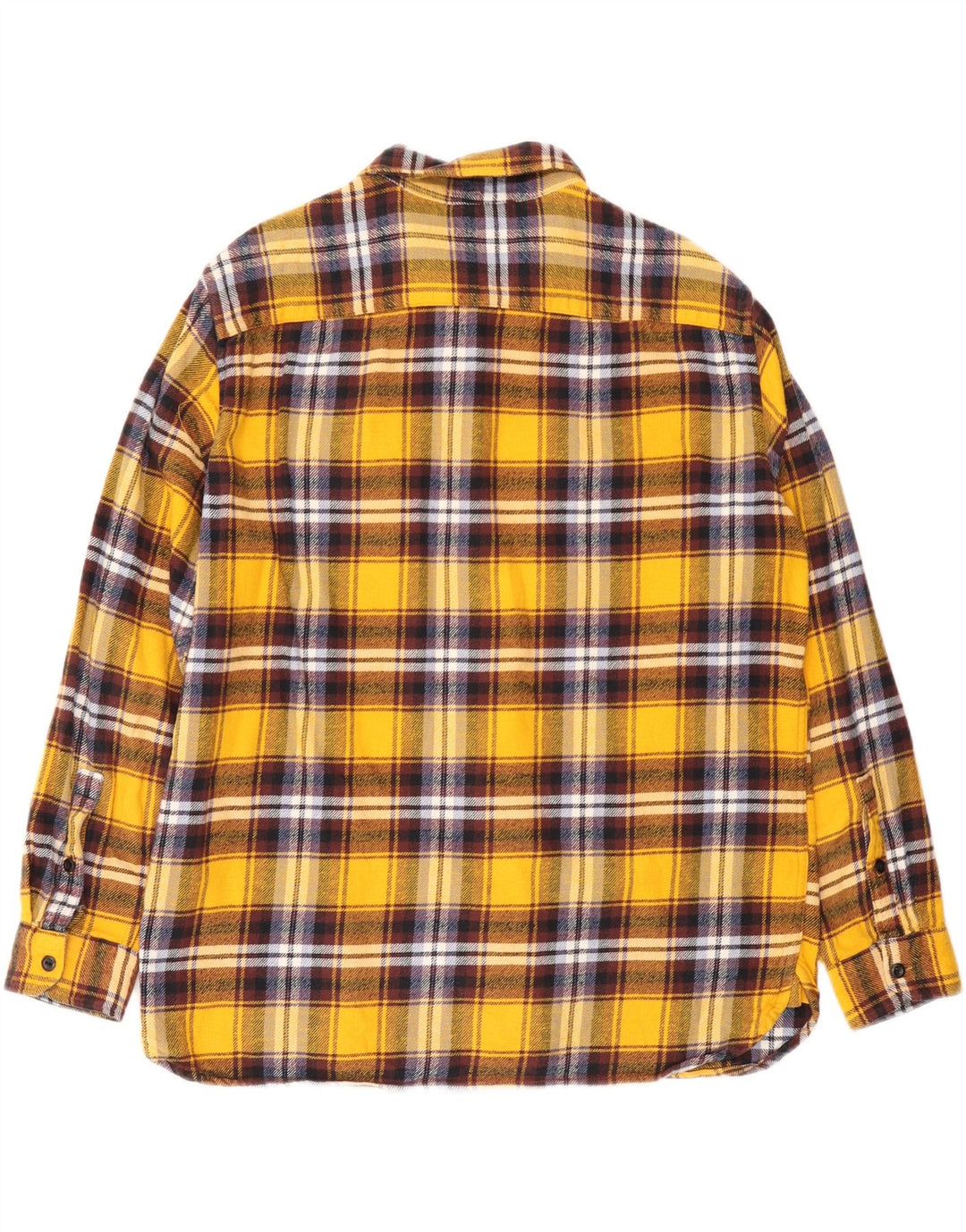 Camicia Levi's da uomo in flanella vestibilità standard XL cotone scozzese giallo